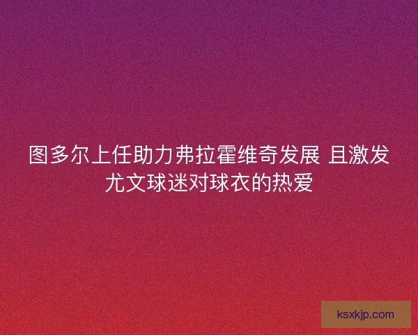 图多尔上任助力弗拉霍维奇发展 且激发尤文球迷对球衣的热爱